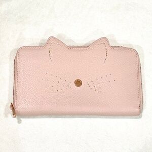 Ted Baker London Kirstie Cat Leather Pink Wallet NEW Kawaii